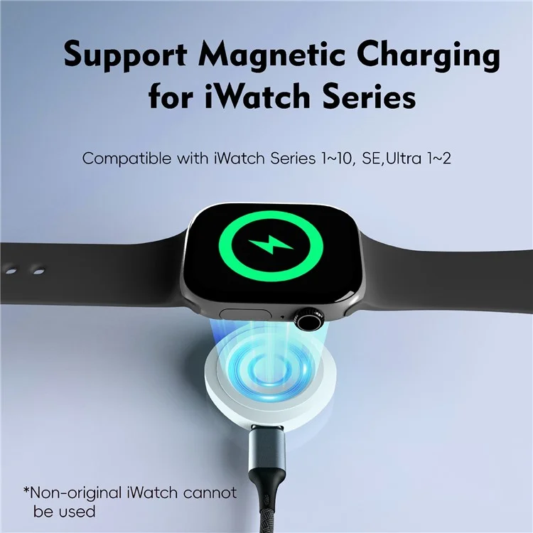 Cargador inalámbrico U30 para Apple Watch / AirPods / Samsung Galaxy Watch / Google Pixel Watch Adaptador de carga magnético