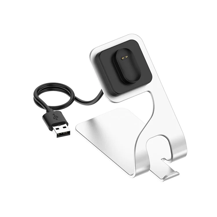 Smart Watch Charging Stand Metal Bracket for Fitbit Inspire/Inspire HR/Ace 2 - Silver