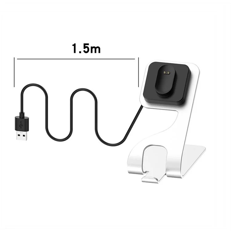Smart Watch Charging Stand Metal Bracket for Fitbit Inspire/Inspire HR/Ace 2 - Silver