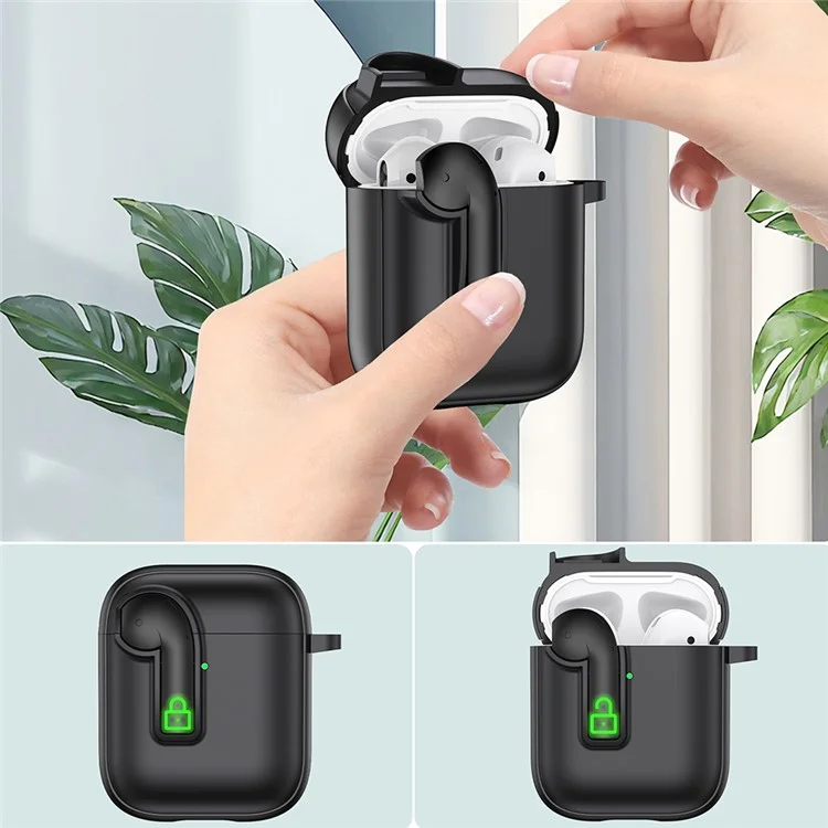 Cover Colorato per Auricolari AirPods con Custodia di Ricarica Wireless (2019) / AirPods con Custodia di Ricarica (2016) - Bianco / Arancione