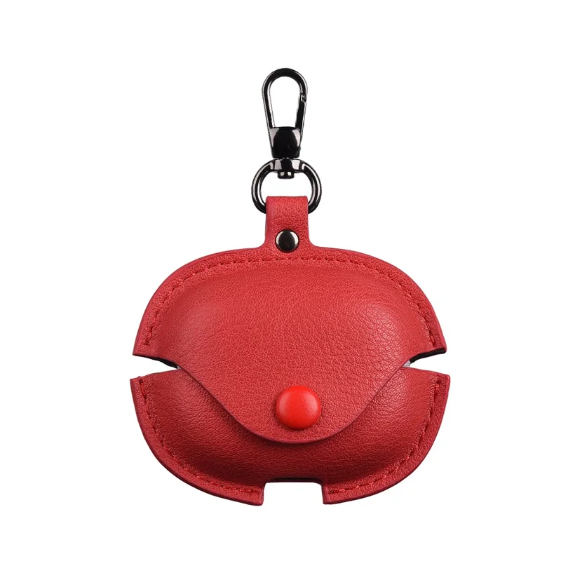 For Xiaomi Redmi Buds 6 Pro Earphone Case Business Leather + PC Protective Cover - Red