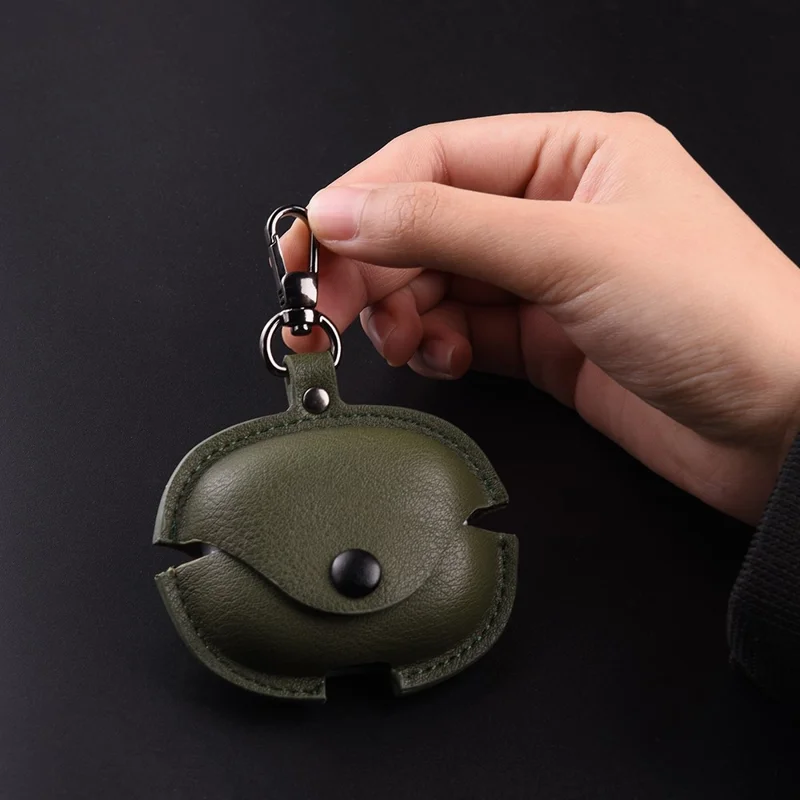 For Xiaomi Redmi Buds 6 Pro Earphone Case Business Leather + PC Protective Cover - Red