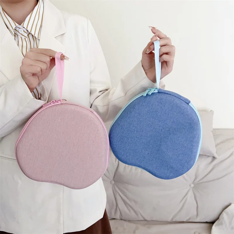 For Baseus H1 Headphone Case EVA Cartoon Storage Bag Over-Ear Headset Shockproof Protective Case - Grey