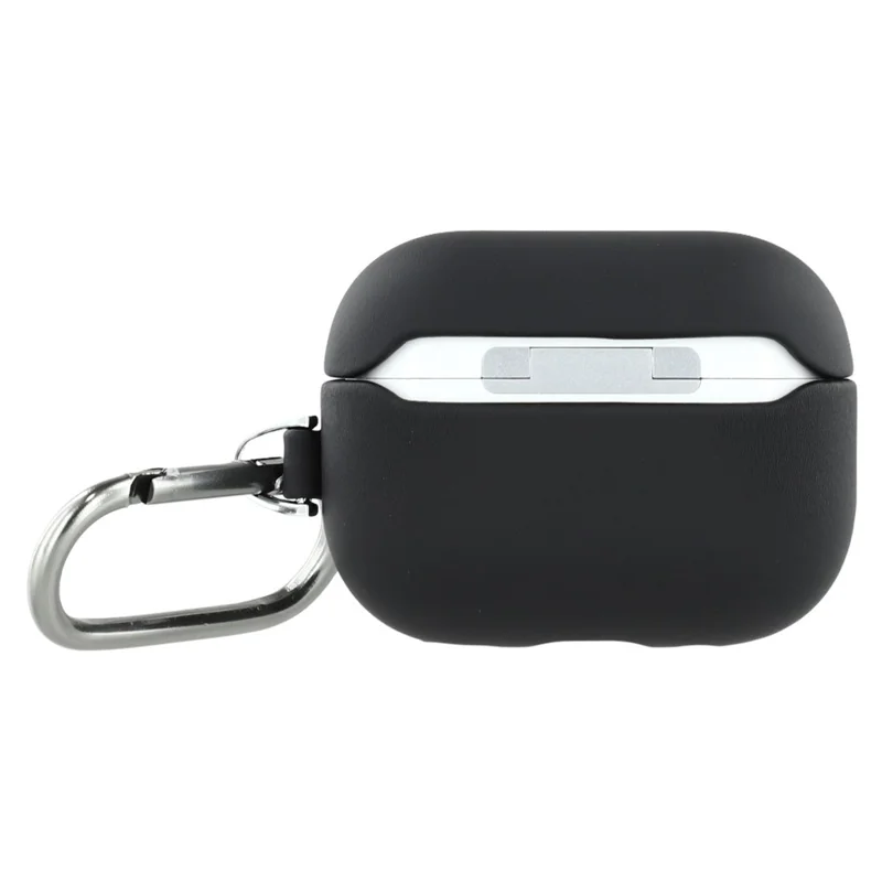 X-LEVEL For AirPods Pro 2 Silicone Case Wireless Earbuds Protective Cover Full Protection with Metal Hook - Black