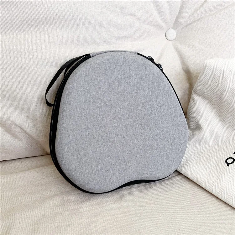 Estojo para Fones de Ouvido iKF T1 Pro - Bolsa de Armazenamento em EVA com Design Cartoon, Proteção Antichoque para Fones Over-Ear - Cinza