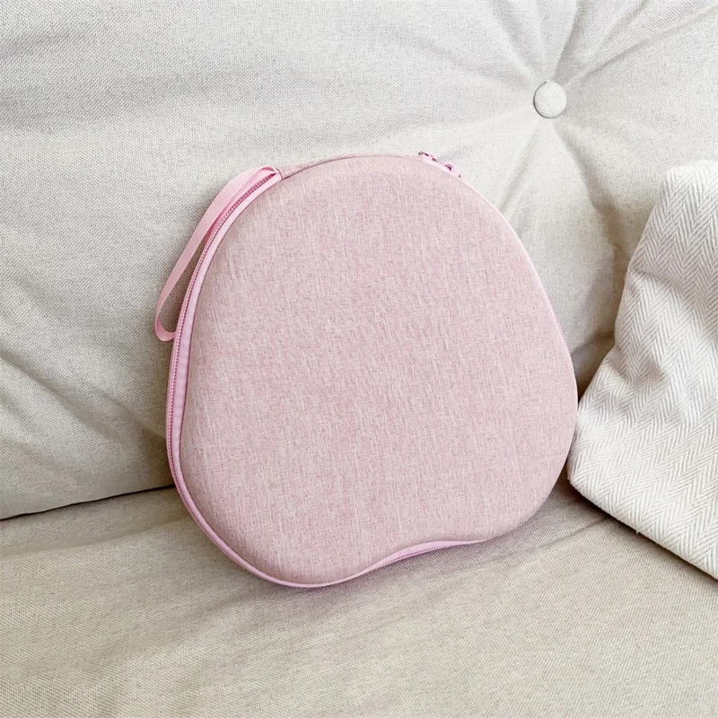 For Puro Pro Headphone Case EVA Cartoon Storage Bag Over-Ear Headset Shockproof Protective Case - Pink