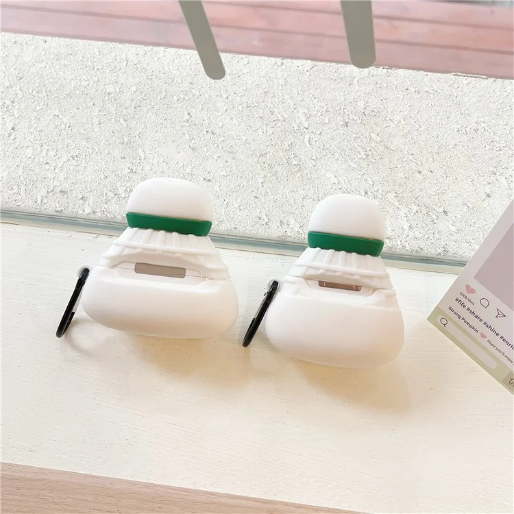 Earphone Case for Apple AirPods with Wireless Charging Case (2019)  /  AirPods with Charging Case (2019)  /  (2016) Badminton Shape
