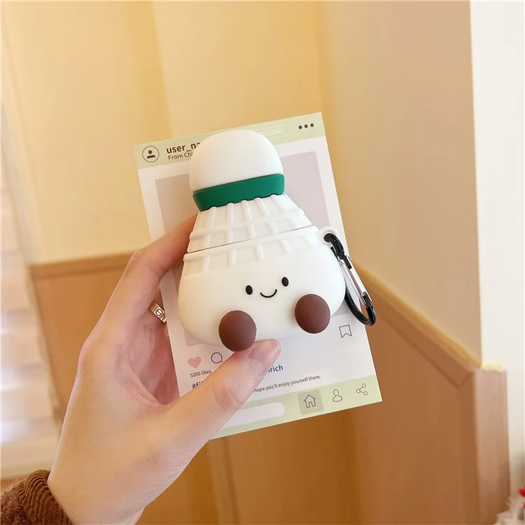 Earphone Case for Apple AirPods with Wireless Charging Case (2019)  /  AirPods with Charging Case (2019)  /  (2016) Badminton Shape