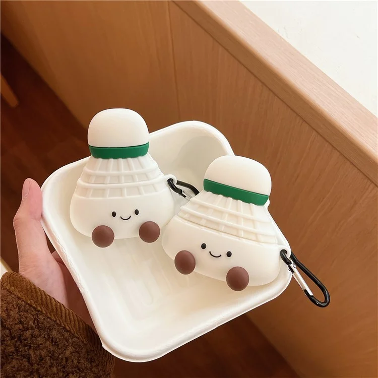 Earphone Case for Apple AirPods with Wireless Charging Case (2019)  /  AirPods with Charging Case (2019)  /  (2016) Badminton Shape