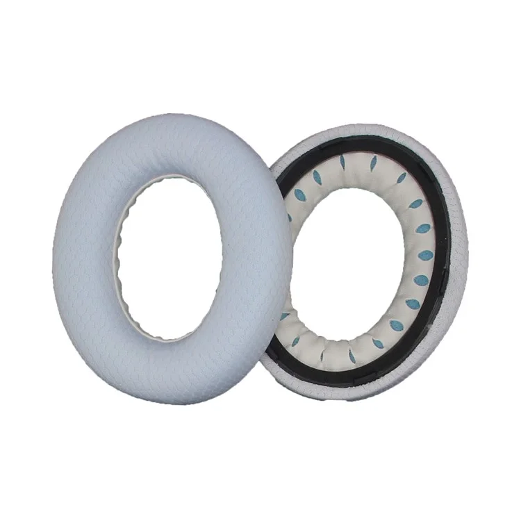 JZF-317 1Pair For Bose 700  /  NC700 Headset Earpads Foam Replacement Ear Cushions Mesh Fabric Protective Cover with Cotton Pads - White