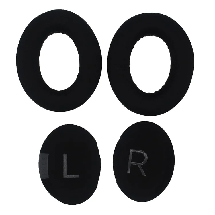 JZF-317 1Pair For Bose 700  /  NC700 Headset Earpads Foam Replacement Ear Cushions Mesh Fabric Protective Cover with Cotton Pads - Black