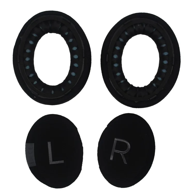 JZF-317 1Pair For Bose 700  /  NC700 Headset Earpads Foam Replacement Ear Cushions Mesh Fabric Protective Cover with Cotton Pads - Black