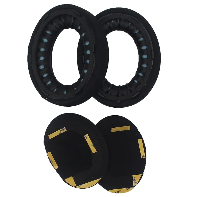 JZF-317 1Pair For Bose 700  /  NC700 Headset Earpads Foam Replacement Ear Cushions Mesh Fabric Protective Cover with Cotton Pads - Black