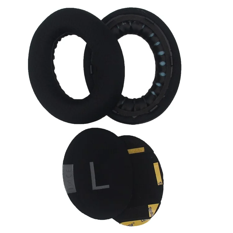 JZF-317 1Pair For Bose 700  /  NC700 Headset Earpads Foam Replacement Ear Cushions Mesh Fabric Protective Cover with Cotton Pads - Black