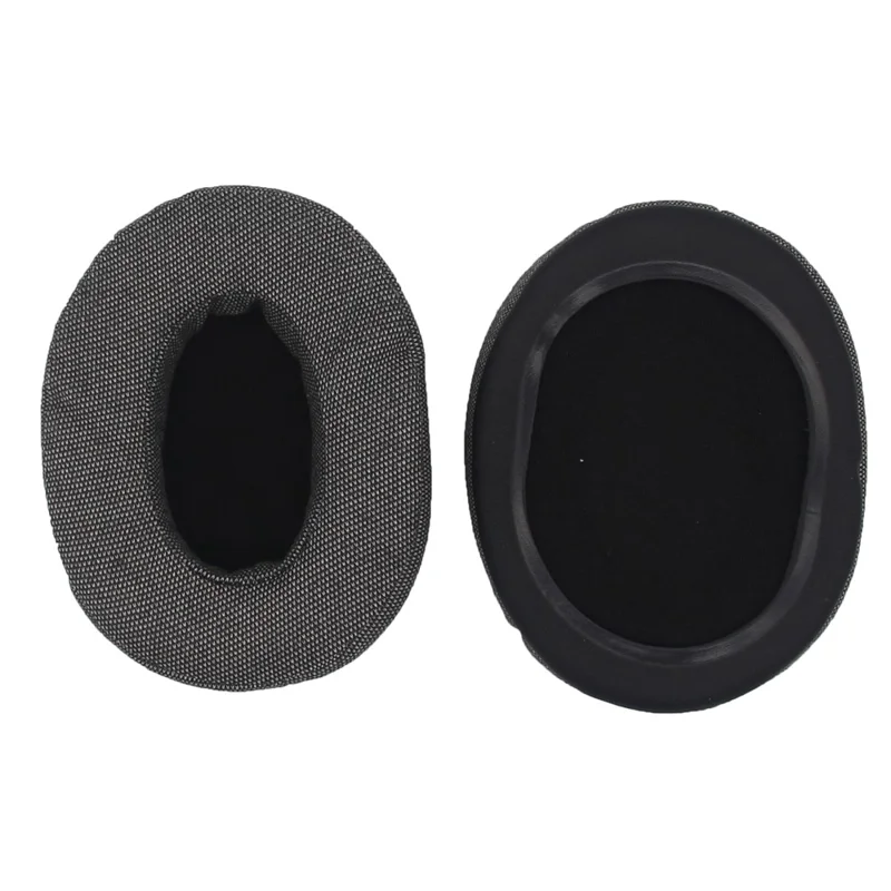 JZF-544 1Pair For Brainwavz HM5 Headset Earpads Replacement Oval  Linen Fabric Ear Cushions Headphone Protective Cover 110 x 90mm