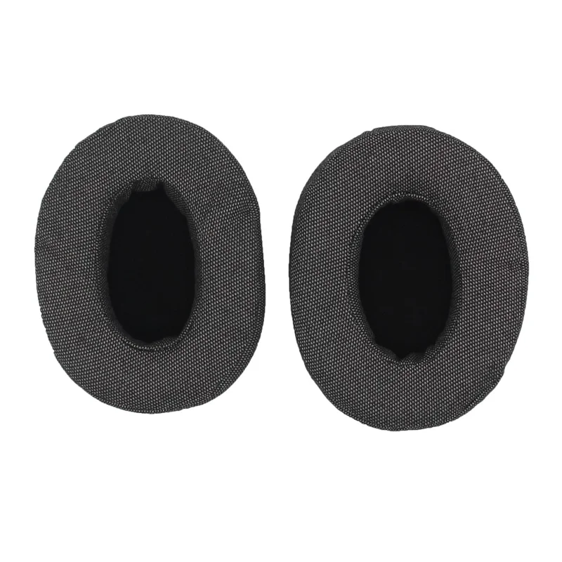 JZF-544 1Pair For Brainwavz HM5 Headset Earpads Replacement Oval  Linen Fabric Ear Cushions Headphone Protective Cover 110 x 90mm