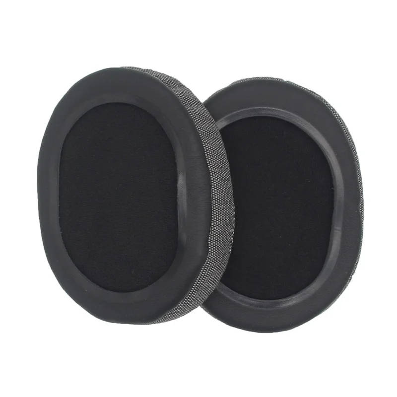 JZF-544 1Pair For Brainwavz HM5 Headset Earpads Replacement Oval  Linen Fabric Ear Cushions Headphone Protective Cover 110 x 90mm