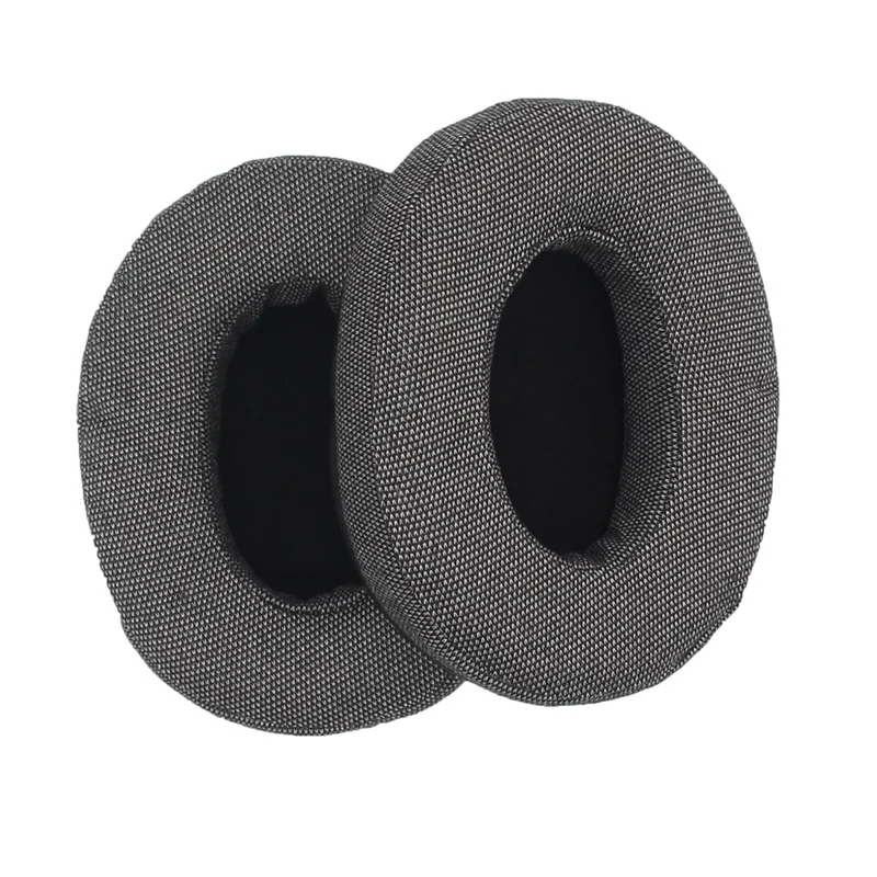JZF-544 1Pair For Brainwavz HM5 Headset Earpads Replacement Oval  Linen Fabric Ear Cushions Headphone Protective Cover 110 x 90mm