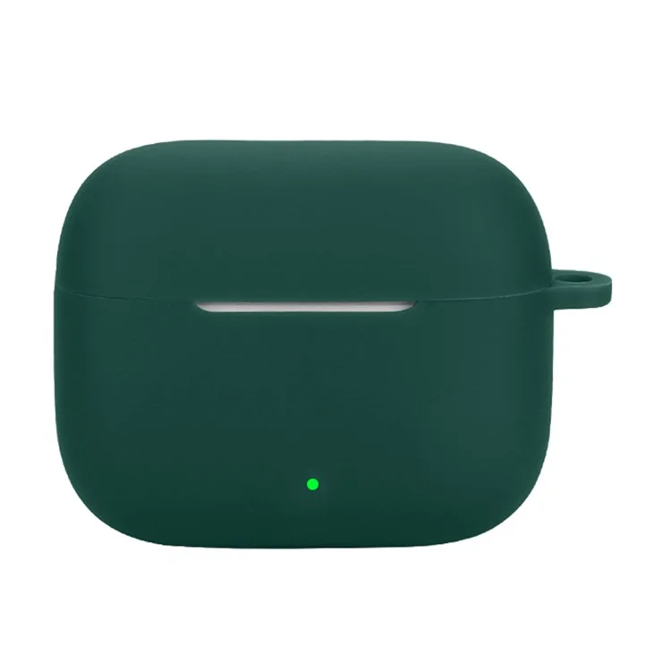 Чехол для наушников Oppo Enco Air4i с силиконовой защитой и антипотеряйкой для Bluetooth-гарнитуры - темно-зеленый
