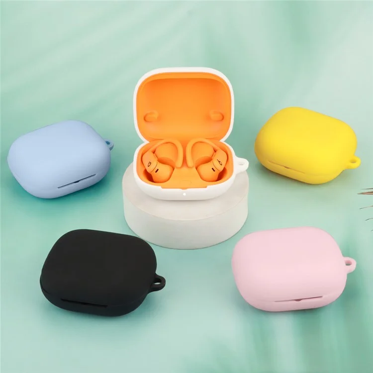 Capa de Silicone para Beats Powerbeats Pro 2 Compatível com Bluetooth, Capa Protetora Anti-Arranhões - Azul Escuro