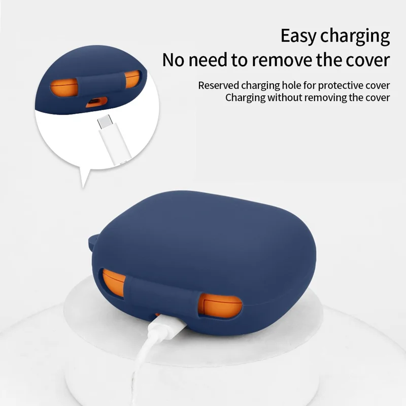 For Beats Powerbeats Pro 2 Silicone Case Bluetooth-compatible Earphone Anti-scratch Protective Cover - Red