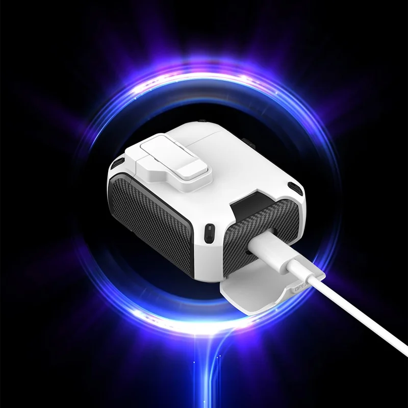 Magnetic Earphone Cover For Apple AirPods with Wireless Charging Case (2019)  /  AirPods with Charging Case (2019)  /  (2016) - White  /  Pink