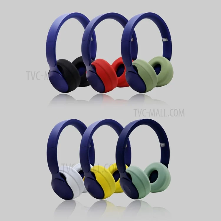 1 Pair Silicone Cushion Protective Cover Ear Pads for Beats Solo Pro Bluetooth-compatible Headphone - Avocado Green