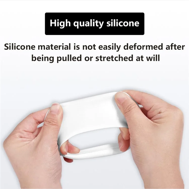 3Pcs  /  Set For AirPods Max Silicone Protective Case Cow Pattern Earmuff Sleeve Headband Cover Ear Cushion Cover - Black