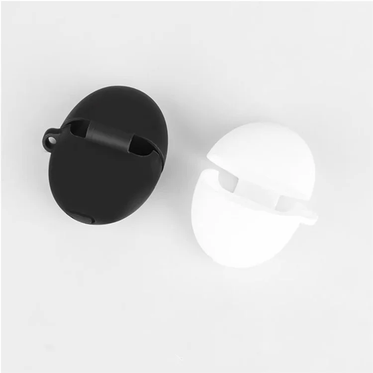 Funda de Silicona para Huawei FreeBuds 6 Auriculares Inalámbricos con Hebilla Antivío - Azul Oscuro