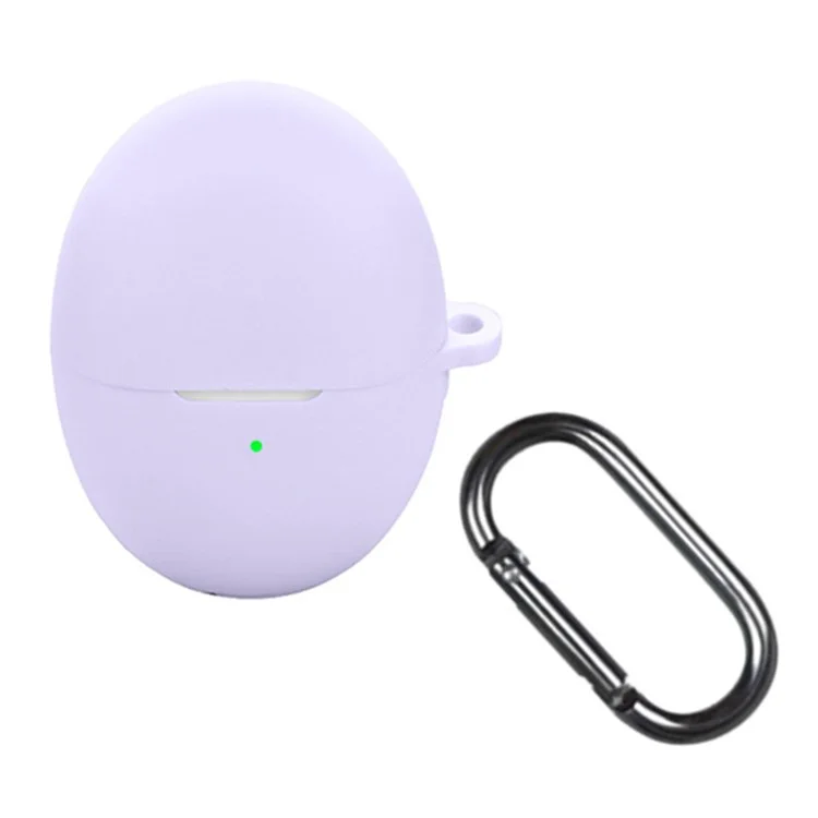 Cover in silicone per Huawei FreeBuds 6 Custodia per cuffie wireless con fibbia anti-smarrimento - Viola