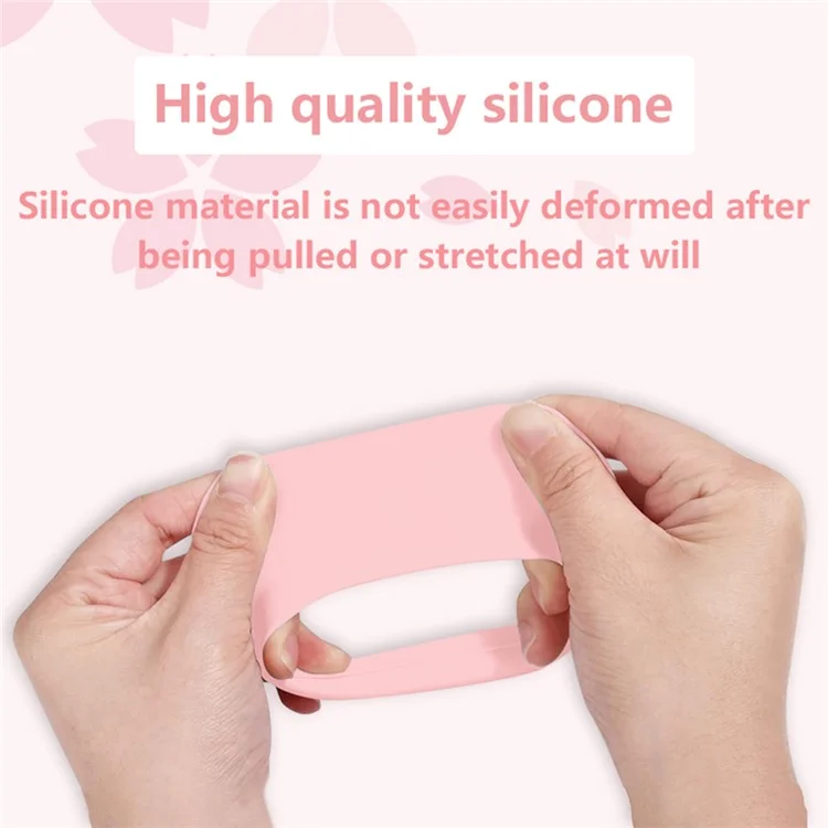 For AirPods Max Silicone Protective Case Headband Cover Earmuff Sleeve Ear Cushion Cover - Transparent Black Gradient Pink  /  Light Pink