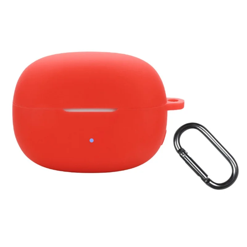 For Edifier Comfo Clip Q Silicone Case Wireless Earphones Protective Cover with Anti-Lost Buckle - Red