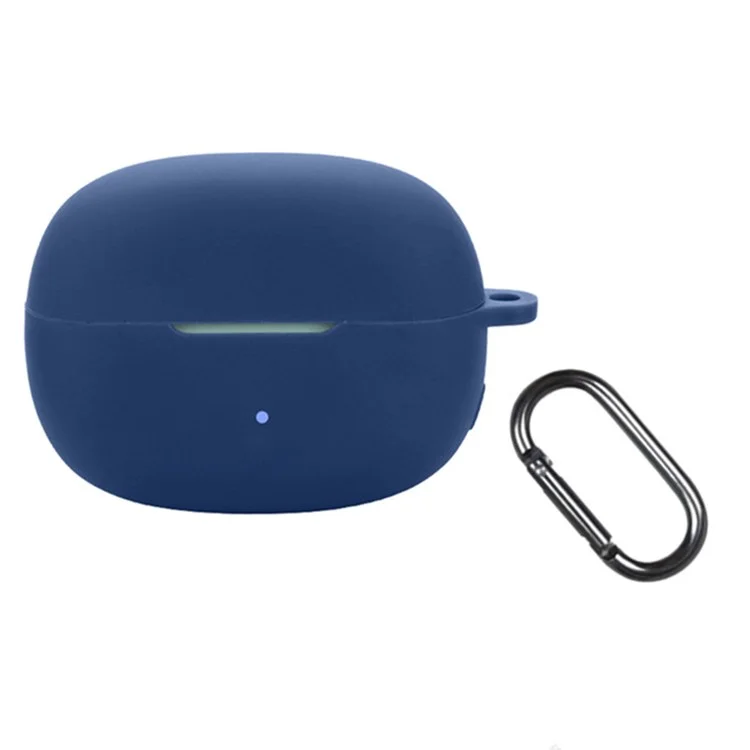 For Edifier Comfo Clip Q Silicone Case Wireless Earphones Protective Cover with Anti-Lost Buckle - Dark Blue