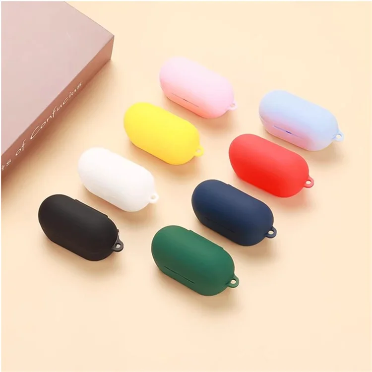 Funda de silicona para Sony WF-C710N, auriculares inalámbricos con hebilla antivío - Verde oscuro