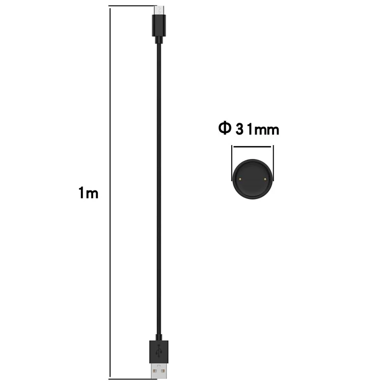 Pour Huami Amazfit Bip 6 A2435 Station de Charge avec Câble Type C Détachable Chargeur de Montre Intelligente