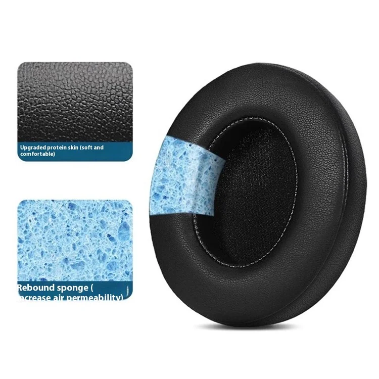 1 Pair For iKF T1 Pro / T1 Replacement Earpads Wireless Bluetooth-Compatible Headphones Protein Leather Ear Cushions