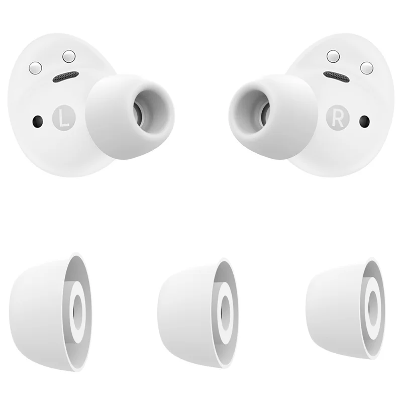 AHASTYLE PT168-B2 3 Pairs For Samsung Galaxy Buds2 Pro Silicone Ear Tips Replacement Earphone Caps, Size: S + M + L - Black