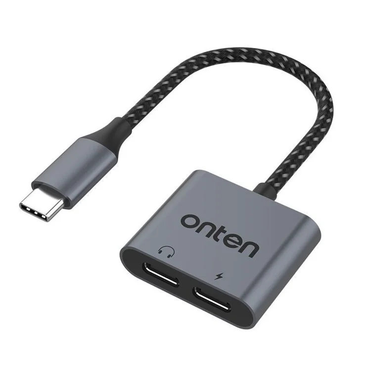 ONTEN OTN-289 USB-C zu USB-C Digital Audio + PD 30W Ladung USB-C Aluminium Legierung Adapter