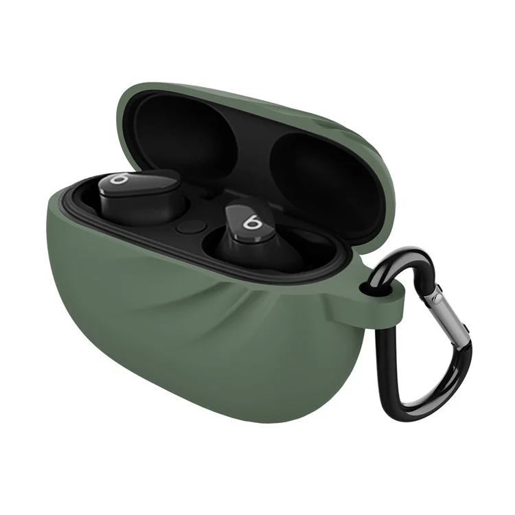 DIROSE Funda de Silicona Anti-golpes y Protectora para Auriculares Bluetooth Beats Studio Buds - Verde Medianoche