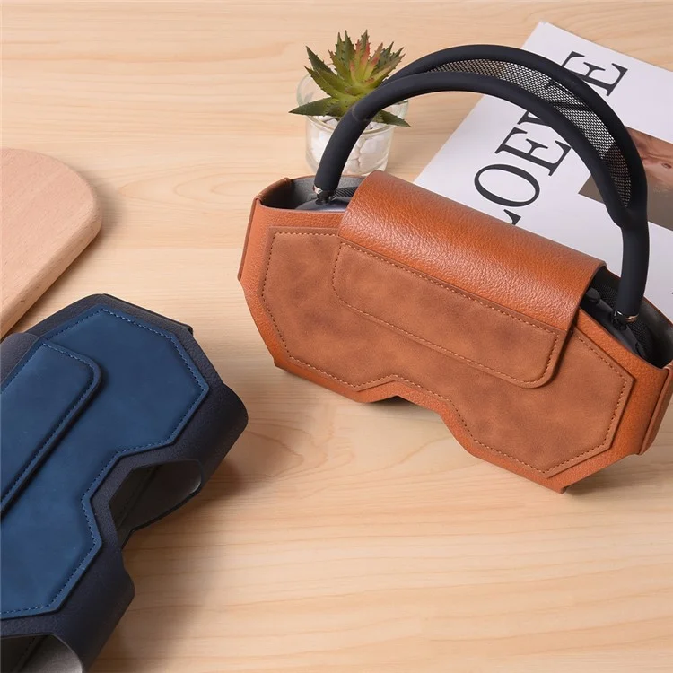 For AirPods Max Headphones Case Business Vintage Style PU Leather Protective Cover - Brown