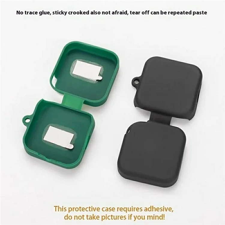For Nothing CMF Buds 2a Silicone Case Wireless Earphones Protective Cover with Anti-Lost Buckle - Dark Blue