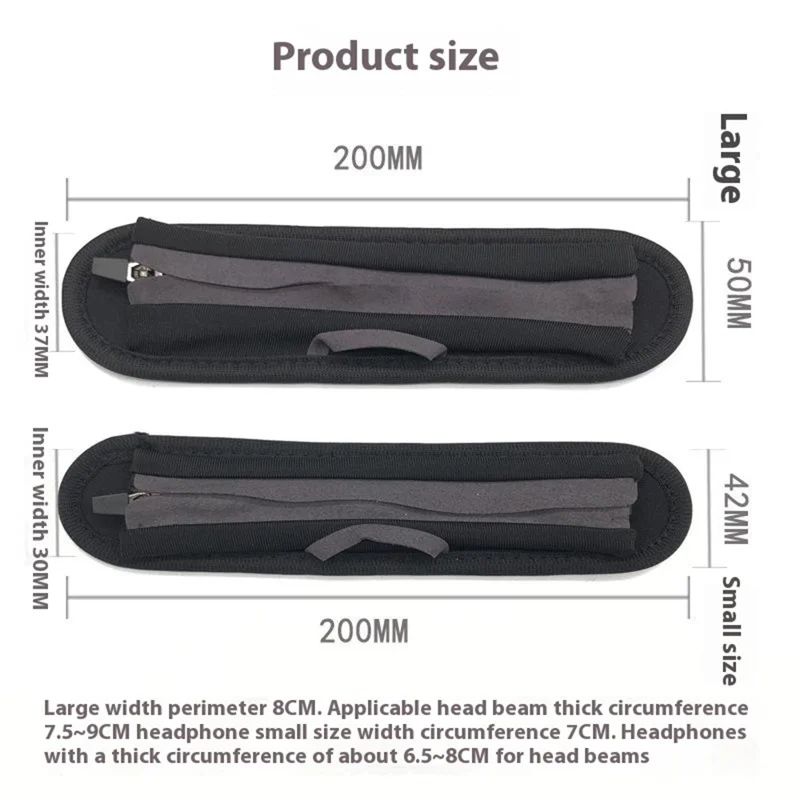 Head Beam Protector for Bose QuietComfort 25 / 35 II / 45 / Beats Solo3 / Studio Headband Protective Cover - Small Grey