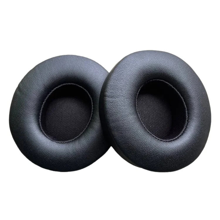 1 Pair for Beats Solo 4 Replacement Earpads Headphones Protein Leather Cushions - Black