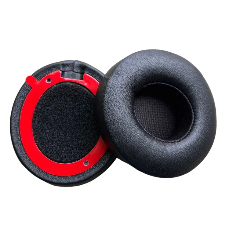 1 Pair for Beats Solo 4 Replacement Earpads Headphones Protein Leather Cushions - Black