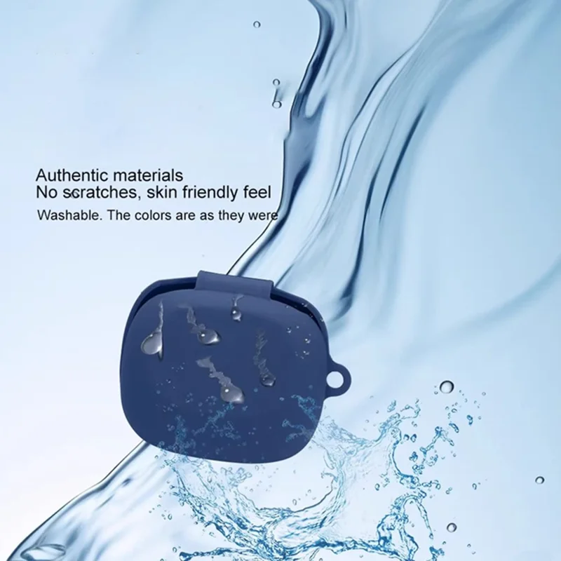 Custodia in silicone per JBL Sense Lite Auricolari wireless con fibbia anti-smarrimento - Blu scuro