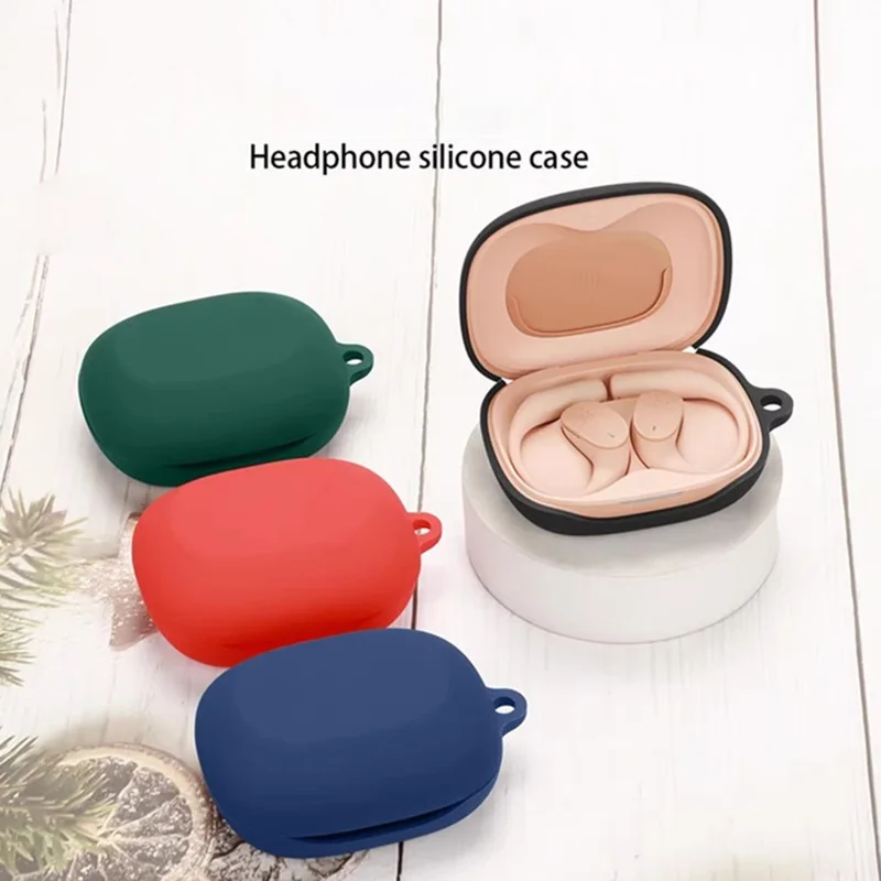 Custodia in silicone per JBL Sense Lite Auricolari wireless con fibbia anti-smarrimento - Blu scuro
