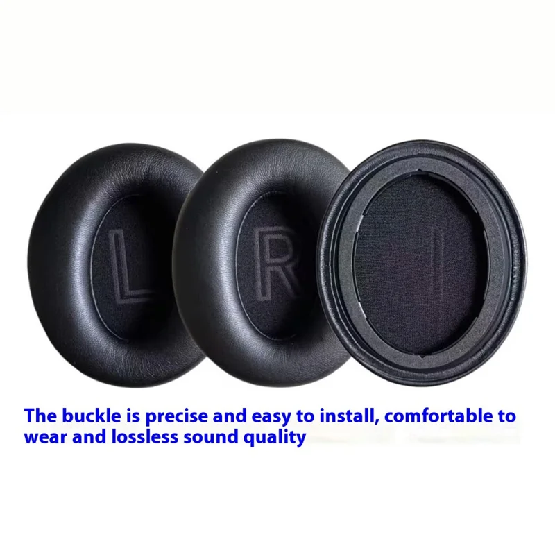 1 Pair Ear Cushions for BERIBES WH305 Noise Reduction Protein Leather Memory Foam Headphone Earpads