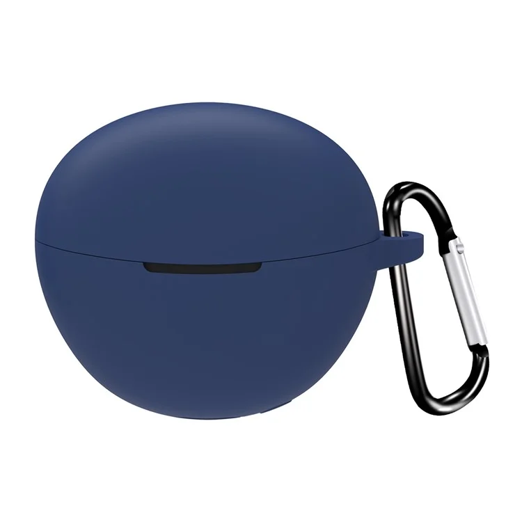 For Honor Choice LCHSE MAK-ME00 Protective Case Bluetooth-Compatible Earphones Silicone Cover with Hook - Dark Blue