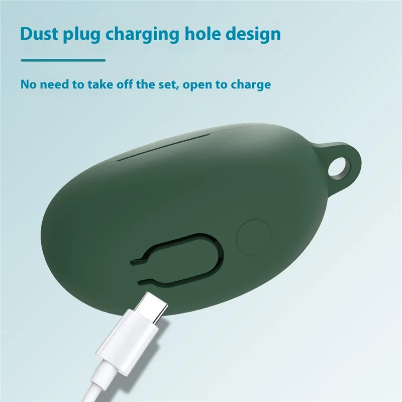 For Honor Choice LCHSE MAK-ME00 Protective Case Bluetooth-Compatible Earphones Silicone Cover with Hook - White