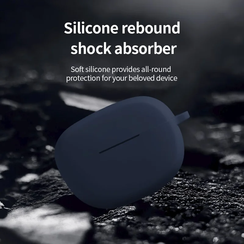 For Bose Ultra Open Earbuds Silicone Case Wireless Earphone Anti-scratch Protective Cover with Carabiner - White